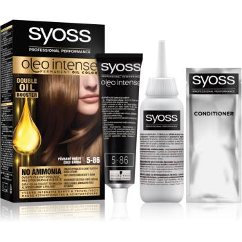 Syoss Oleo Intense permanentná farba na vlasy s olejom odtieň 5-86 Sweet Brown 1 ks