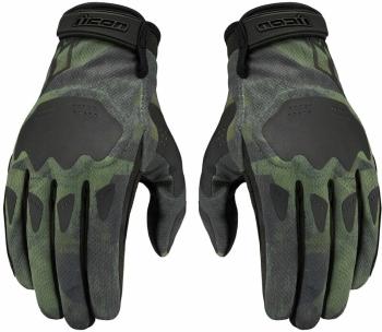 ICON - Motorcycle Gear Hooligan™ Glove Battlescar Green XL Rukavice