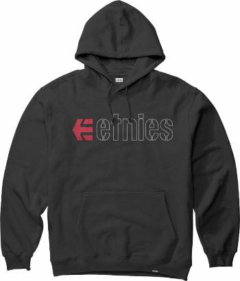 Etnies Outdoorová mikina Ecorp Hoodie Black/Red/White XL