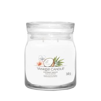 YANKEE CANDLE Signature Vonná sviečka stredná 2 knôty Coconut Beach 368 g