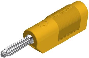 SKS Hirschmann BSB 20 K banánový konektor zástrčka, rovná Ø pin: 4 mm žltá 1 ks