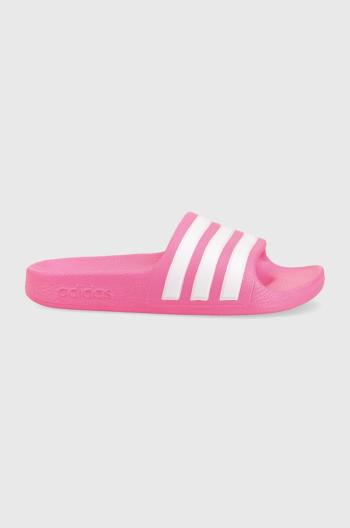 Detské šľapky adidas ADILETTE AQUA K ružová farba