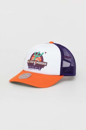 Šiltovka Mitchell&Ness Phoenix Suns biela farba, vzorovaná