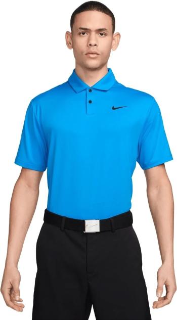 Nike Dri-Fit Tour Solid Mens Light Photo Blue/Black M Polo košeľa