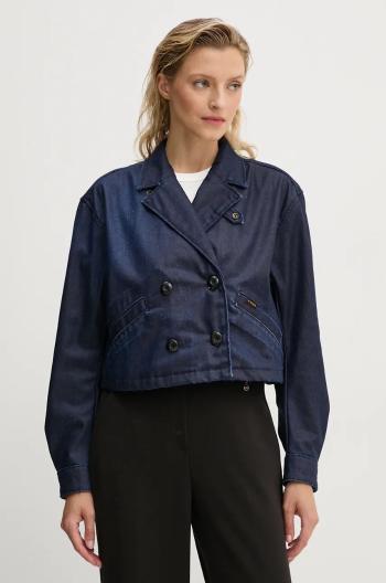 Rifľová bunda G-Star Raw dámska, tmavomodrá farba, prechodná, D25339-4639