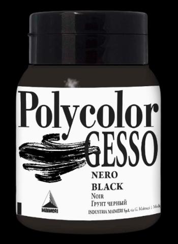 MAIMERI POLYCOLOR GESSO - Akrylový šeps čierna, 0,5 L