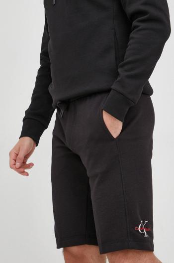 Bavlnené šortky Calvin Klein Jeans pánske, čierna farba,