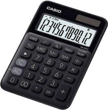 Casio MS-20UC-BK stolná kalkulačka čierna Displej (počet miest): 12 solárny pohon, na batérie (š x v x h) 105 x 23 x 149