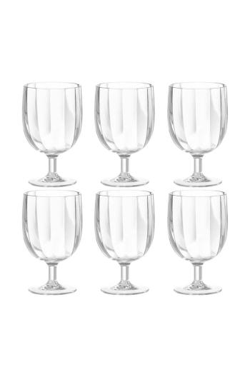 Sada pohárov na víno J-Line Glass Plastic 6-pak