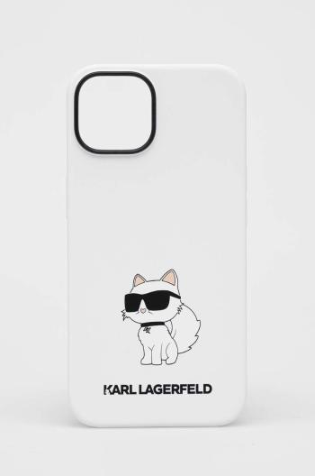 Puzdro na mobil Karl Lagerfeld iPhone 14 6,1'' biela farba