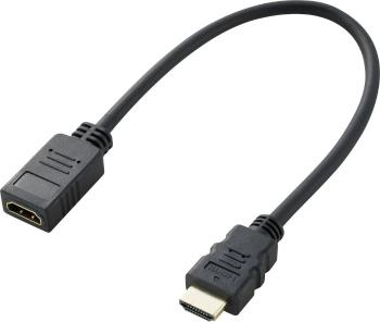 SpeaKa Professional HDMI predlžovací kábel #####HDMI-A Stecker, #####HDMI-A Buchse 0.30 m čierna SP-7870100 audio return