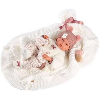Llorens 63576 New Born Dievčatko – reálna bábika bábätko s celovinylovým telom – 35 cm (8426265635764)
