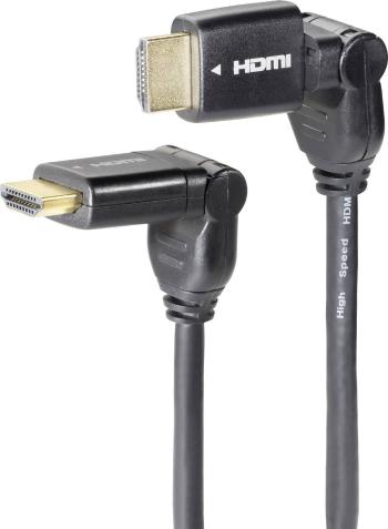 SpeaKa Professional HDMI prepojovací kábel #####HDMI-A Stecker, #####HDMI-A Stecker 5.00 m čierna SP-7870016 audio retur