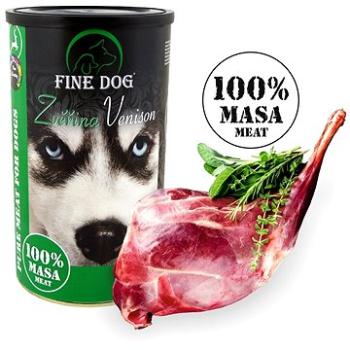 FINE DOG konzerva ZVERINA 100 % Mäsa 1200 g (8595657304233)