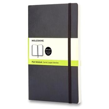 MOLESKINE L, mäkké dosky, čistý, čierny (QP618)