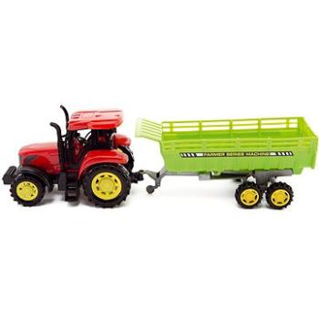 Teddies - Traktor s vlečkou na zotrvačník v škatuli (8592190122669)
