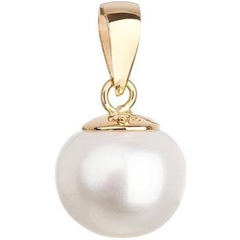 EVOLUTION GROUP 924001.1 biely dekorovaný pravou perlou AAA8-8,5 (Au 585/1000, 1,5 g) (8590962240023)