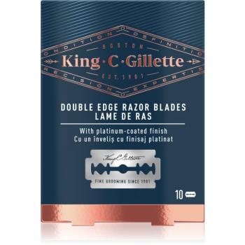 King C. Gillette Double Edge Razor Blades náhradné žiletky 10 ks