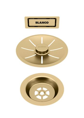 Blanco InFino odtoková súprava s C-prepadom, saténové zlato Gold Edition 203476