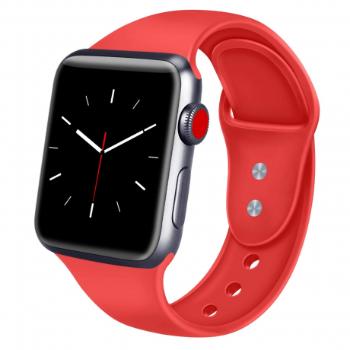 BStrap Soft Silicone remienok na Apple Watch 38/40/41mm, Red (SAP008C08)