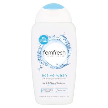 FEMFRESH Intímna umývacia emulzia Active s iónmi striebra 250 ml