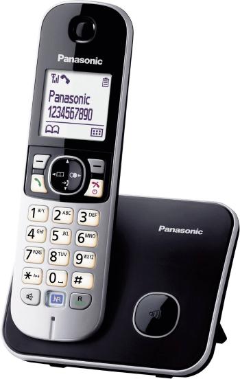 Panasonic KX-TG6811 DECT, GAP bezdrôtový analógový telefón  handsfree čierna, strieborná