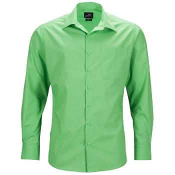 James & Nicholson Pánska košeľa s dlhým rukávom JN642 - Limetkovo zelená | XXXXXL