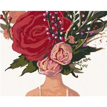 Maľovanie podľa čísel - Kvetinová žena a ruža (HRAbz33465nad)
