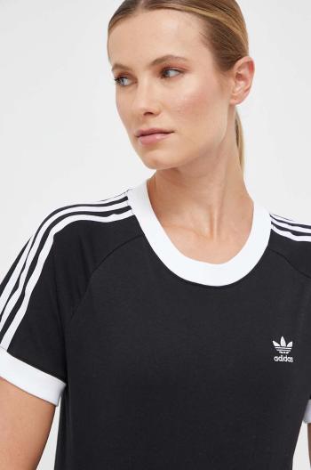 Bavlnené tričko adidas Originals čierna farba