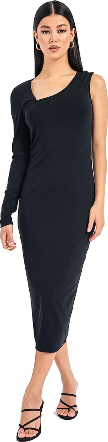 ONLY Dámske šaty ONLINA Standard Fit 15302675 Black/One Sleeve L