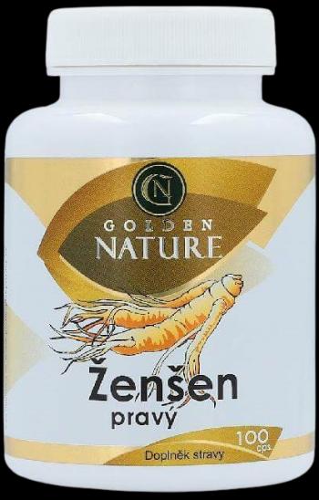 GOLDEN NATURE Ženšen pravý 100 kapsúl