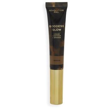 REVOLUTION PRO Goddess Glow Cream Contour & Bronze Medium 15 ml (5057566663625) + ZDARMA Paletka očných tieňov REVOLUTION