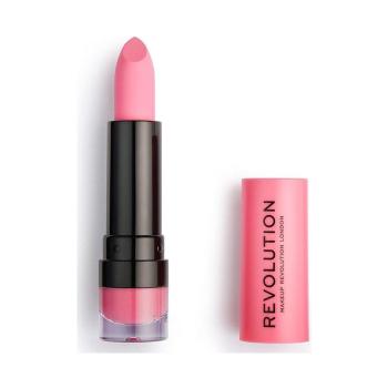 Makeup Revolution  Matte Lipstick  Líčenie obočia Ružová