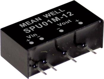 Mean Well SPU01N-15 DC / DC menič napätia, modul   67 mA 1 W Počet výstupov: 1 x