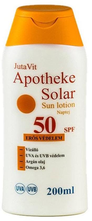 Jutavit Apotheke Solar Sun lotion 50 SPF Opaľovacie mlieko 200 ml