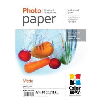 COLORWAY FOTOPAPIER CW MATNY 135G/M2,50KS,A4 (PM135050A4)