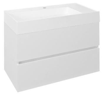 SAPHO - ODETTA umývadlová skrinka 82x50x43,5cm, biela lesk DT085-3030
