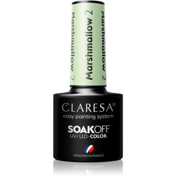 Claresa SoakOff UV/LED Color Marshmallow gélový lak na nechty odtieň 2 5 g