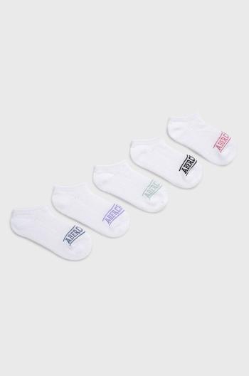 Detské ponožky Abercrombie & Fitch (5-pak) biela farba