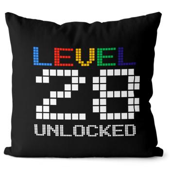 Vankúš Level unlocked (vek: 28, Velikost: 40 x 40 cm)