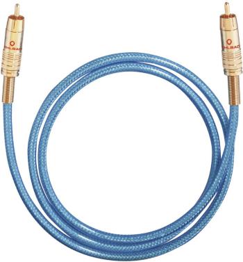cinch digitálny prepojovací kábel Oehlbach 2064, [1x cinch zástrčka - 1x cinch zástrčka], 0.50 m, modrá