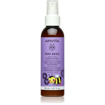 Apivita Mini Bees Gentle Kids Detangling Spray Blueberry&Honey sprej pre jednoduché rozčesávanie vlasov 150 ml