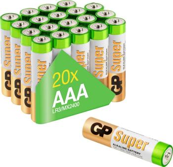 GP Batteries GP24AET-2VS20 mikrotužková batérie typu AAA  alkalicko-mangánová  1.5 V 20 ks