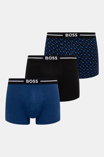 Boxerky BOSS 3-pak pánske, čierna farba, 50517840