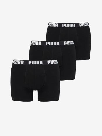 Puma Everyday Boxerky 3 ks Čierna