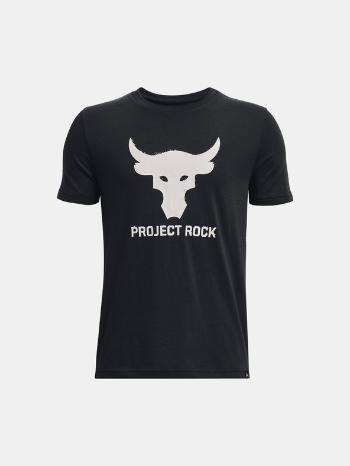 Under Armour Project Rock Brahma Bull Tričko detské Čierna