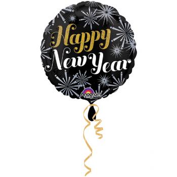 Amscan Fóliový balón Happy New Year - Silvester
