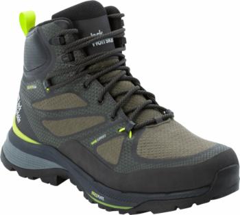 Jack Wolfskin Pánske outdoorové topánky Force Striker Texapore Mid M Lime/Dark Green 44