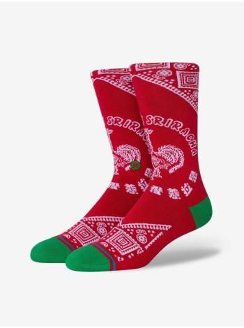 Červené pánske vzorované ponožky Stance Sriracha