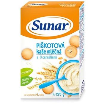 Sunar piškótová mliečna kaša s 8 cereáliami 225 g (8592084409722)